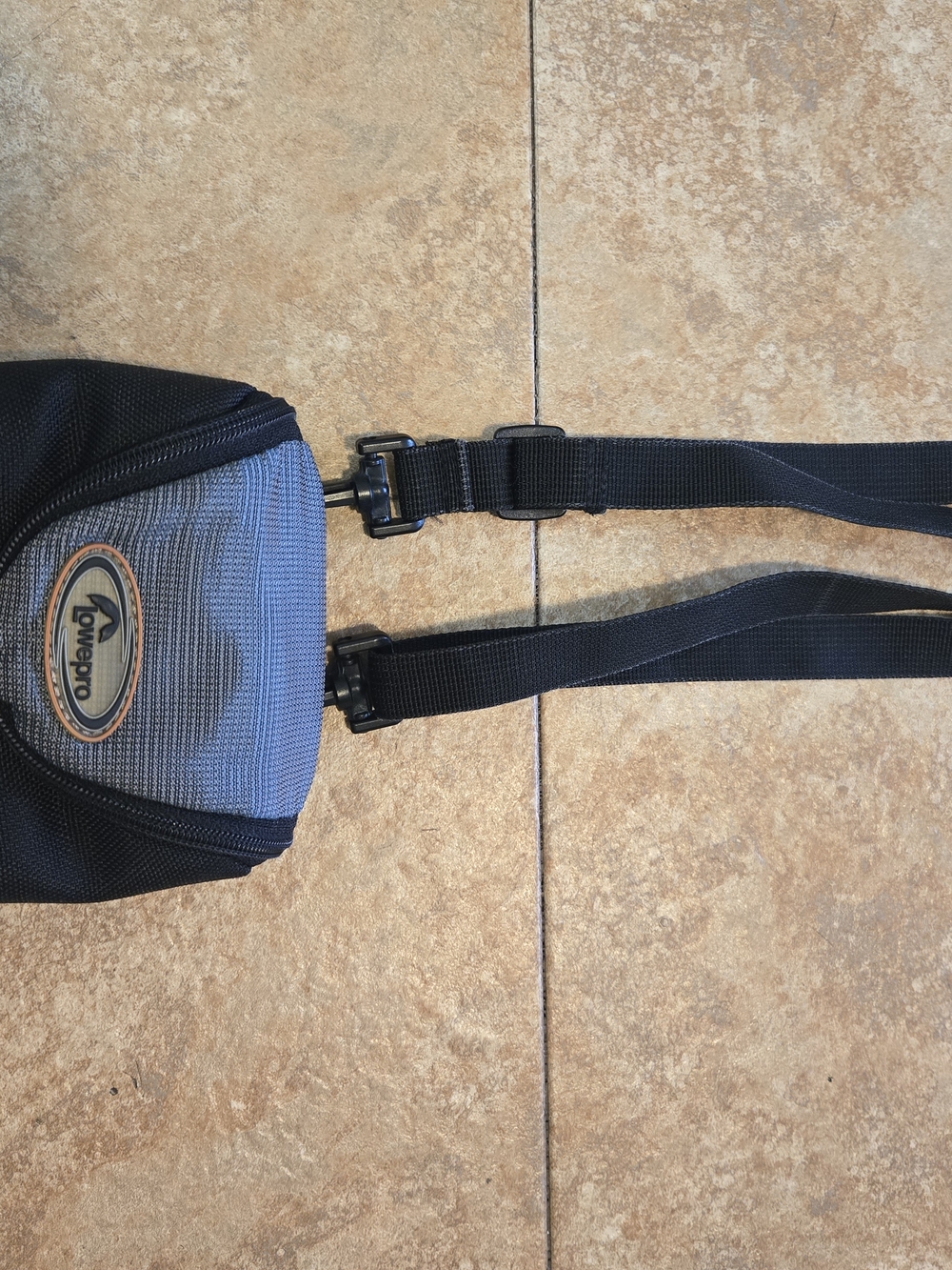 Lowepro Compact Blue and Black Camera Pouch with Adjustable Strap